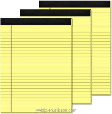 Horizontal Line Inside Pages Legal Pads for Business Correspondence
