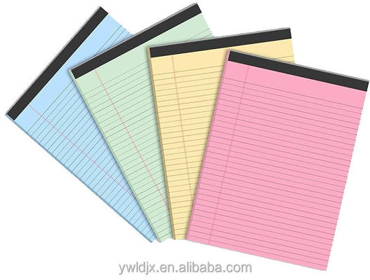 Horizontal Line Inside Pages Legal Pads for Business Correspondence