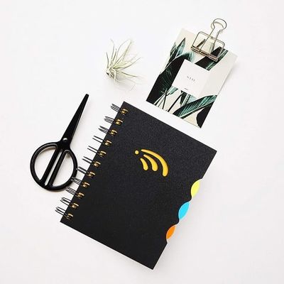 PP Cover A5 Project Notebook with Horizontal Line Inside Pages and Colored PP Dividers