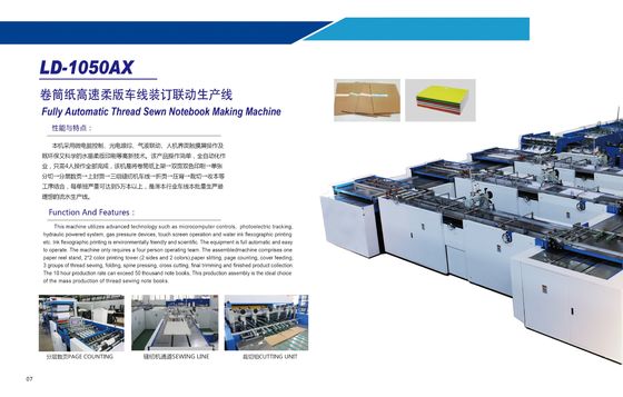 Automatic Exercise Notebook Production Line with Advanced Thread Sewing Technology