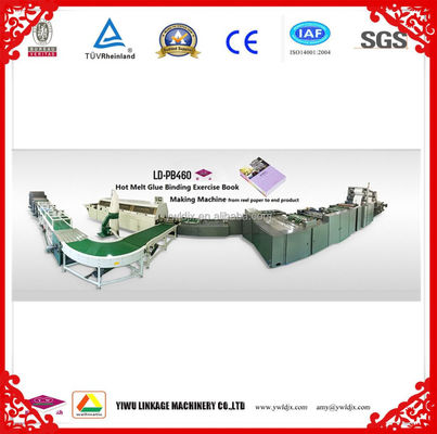 24 Hour LD-GNB670 Z Type Fully Automatic Cold Glue Taped Notebook Making Machine